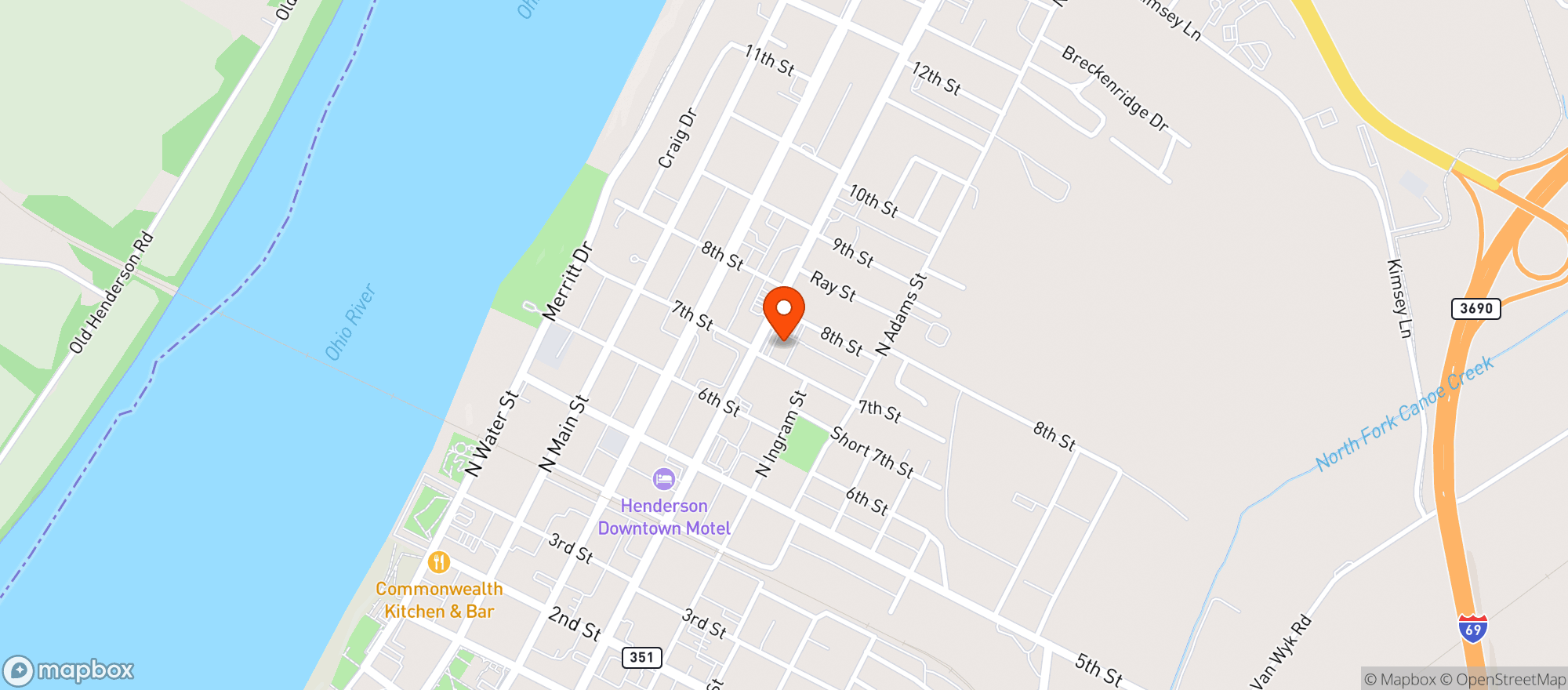 Map showing J S Liquor