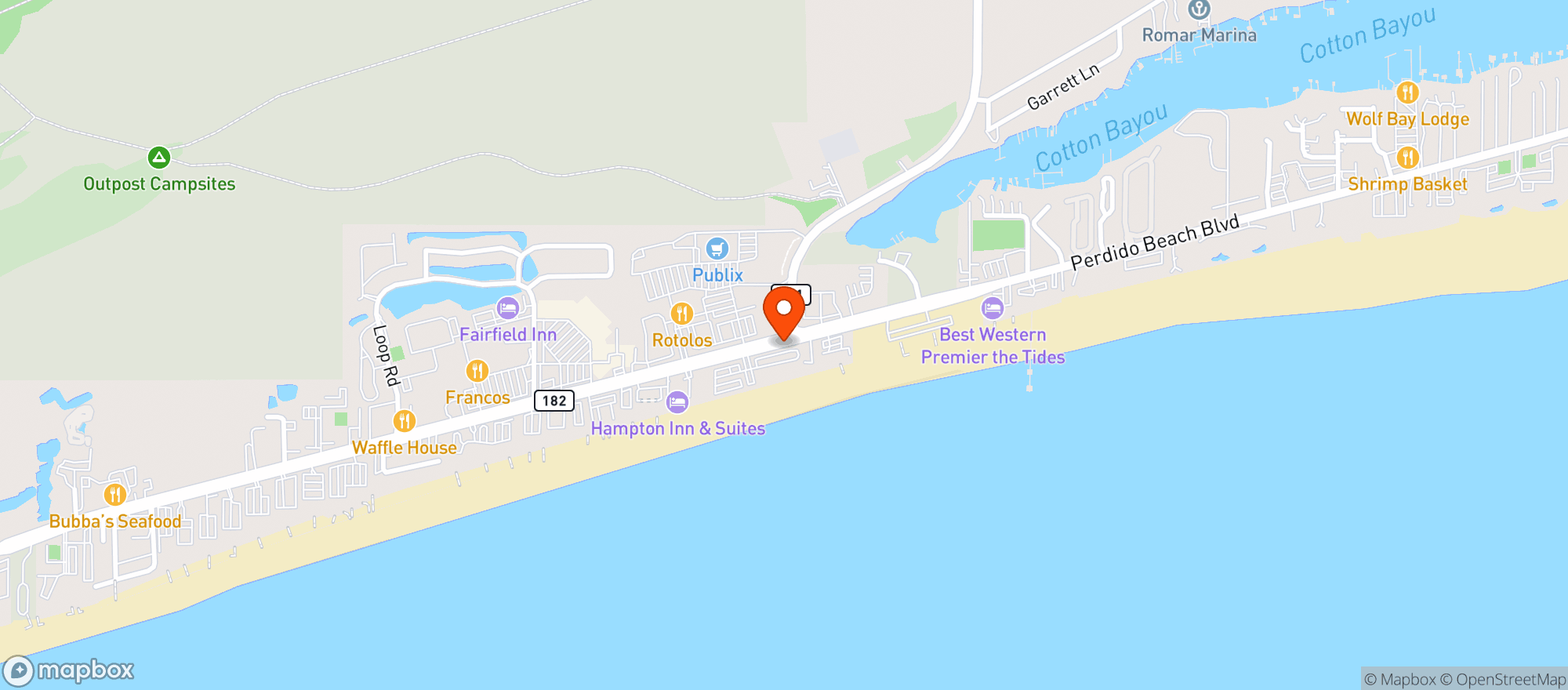 Map showing Coastal