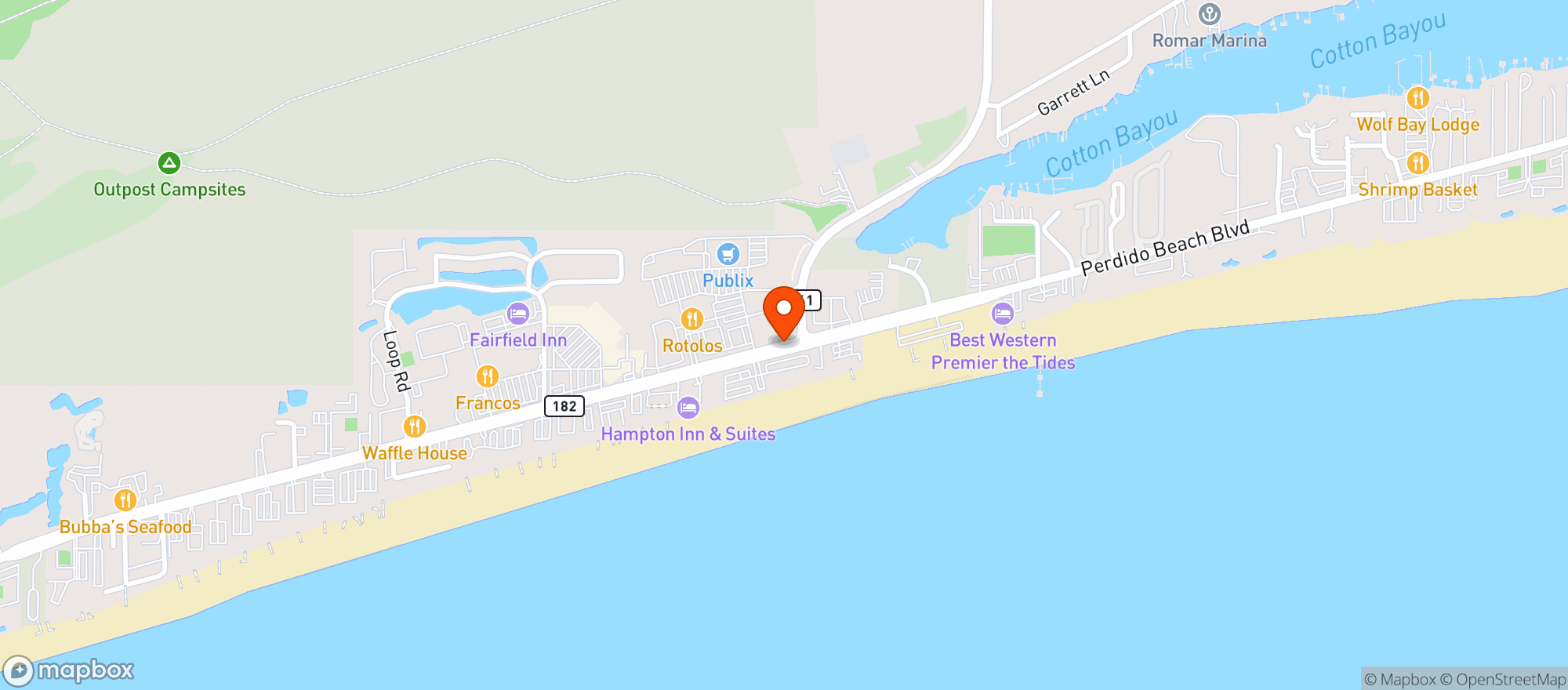 Map showing Ristorante Carmelo