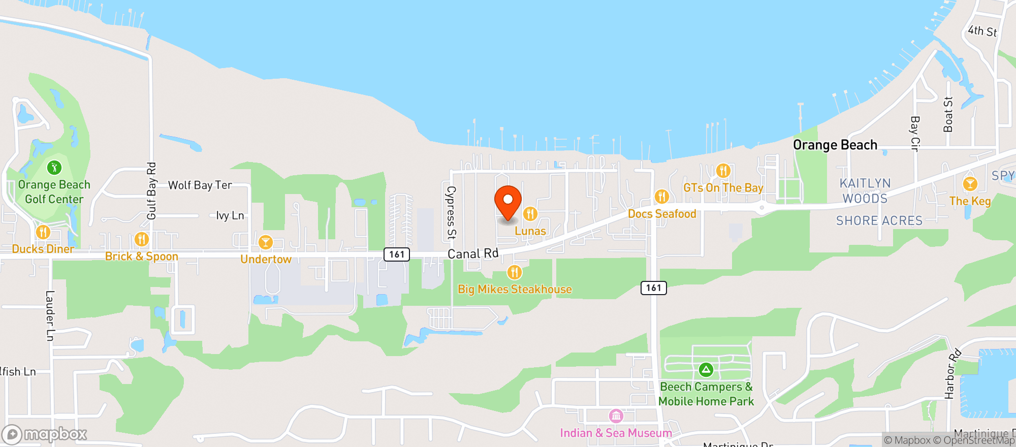 Map showing Monster Smoke Shop (non-alc)