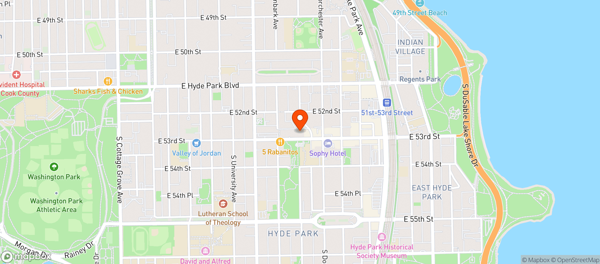 Map showing Target