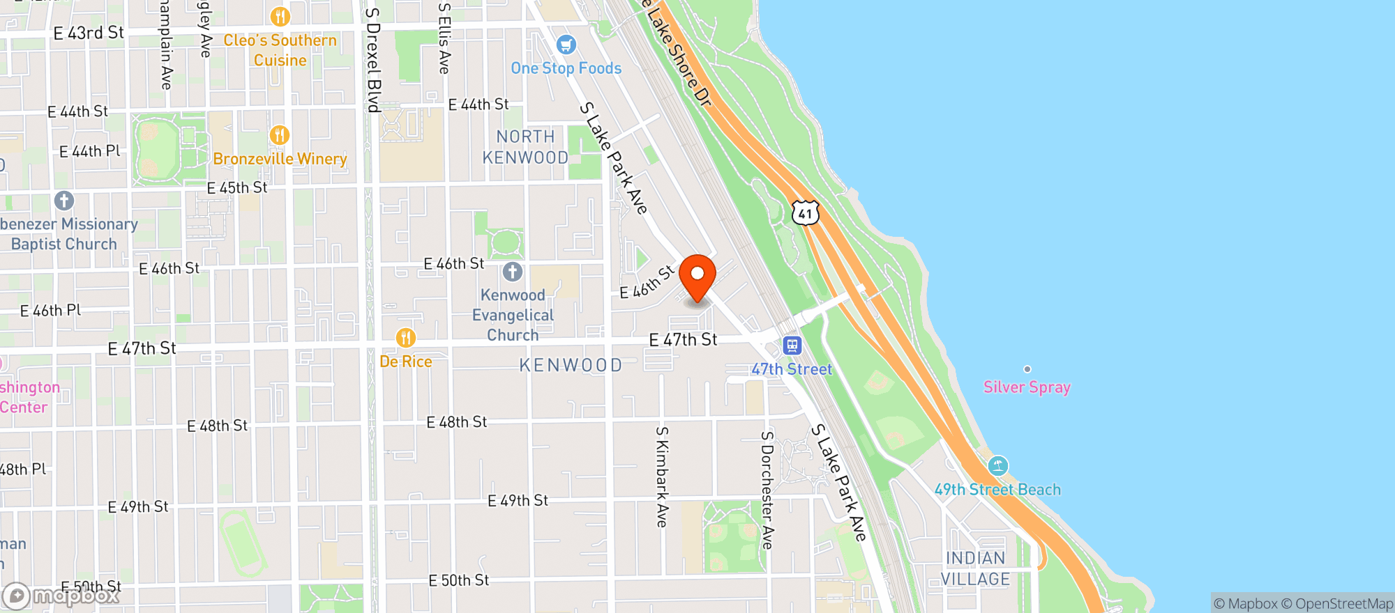 Map showing Walgreens