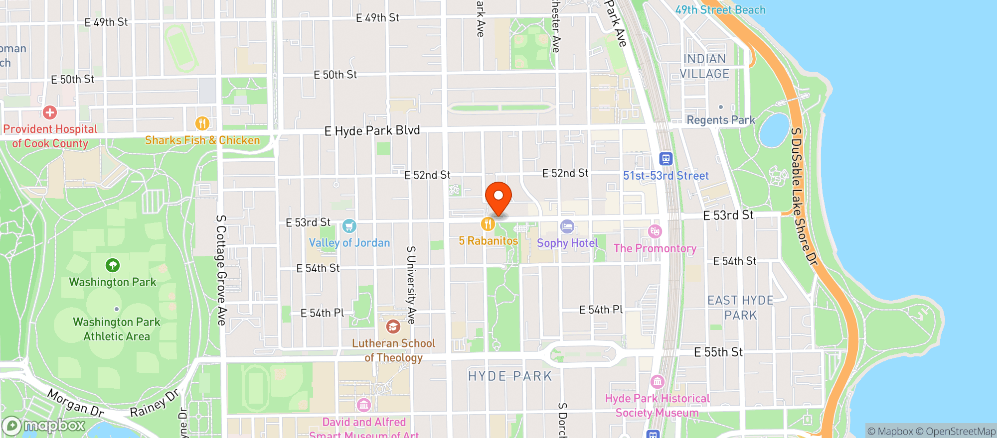 Map showing The Sit Down