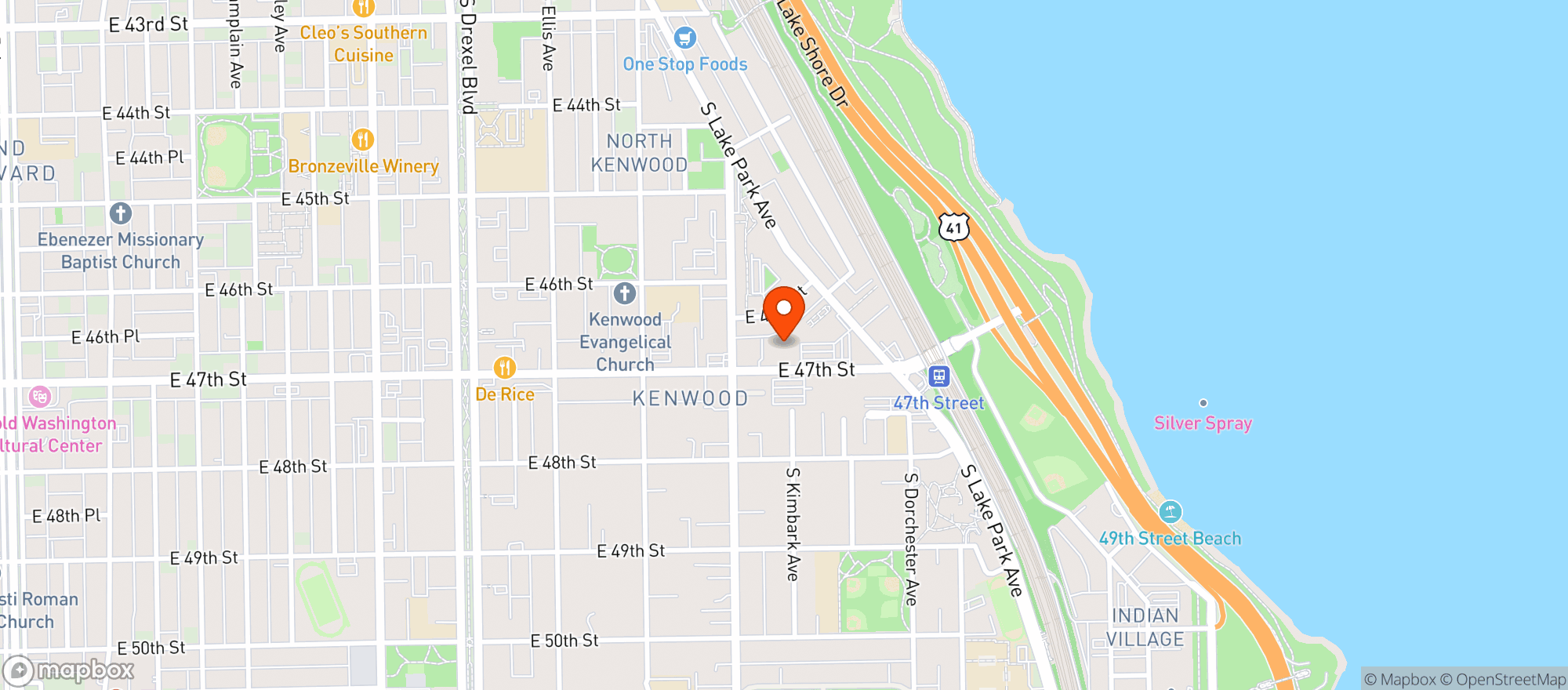 Map showing Binnys Beverage Depot #7