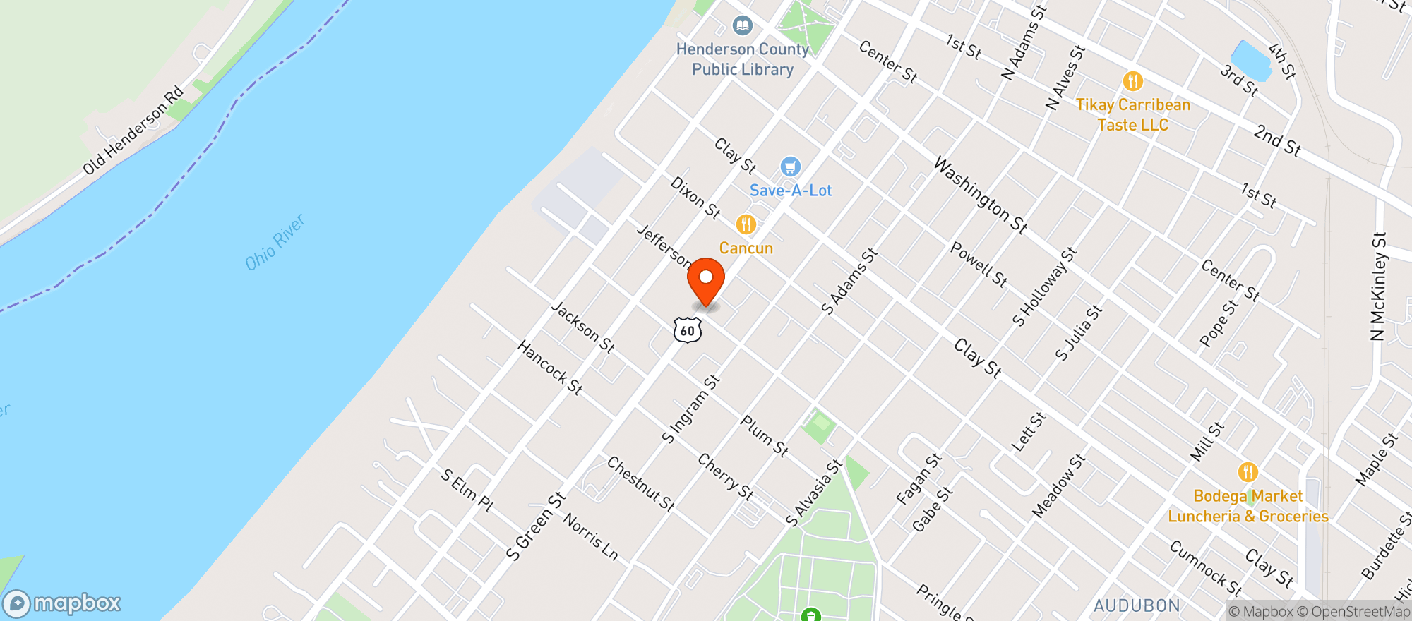 Map showing Beverage Barn