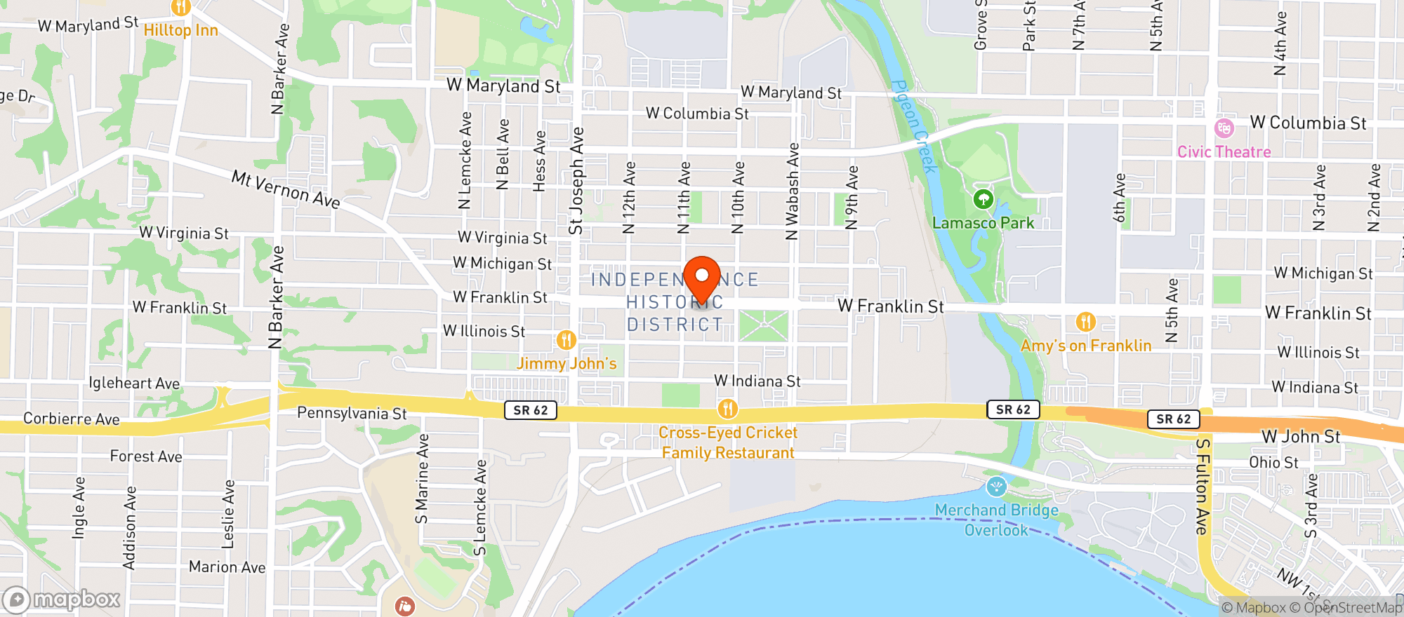 Map showing Gerst Bavarian Haus