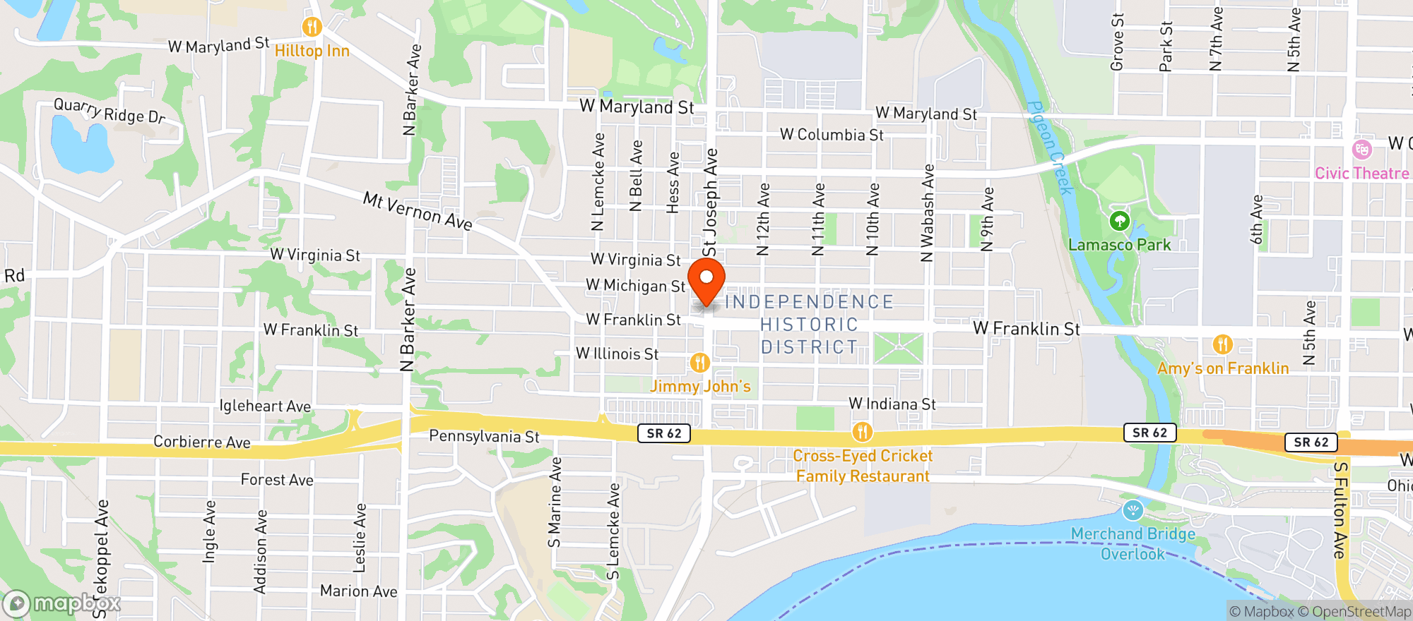 Map showing Liquor Locker
