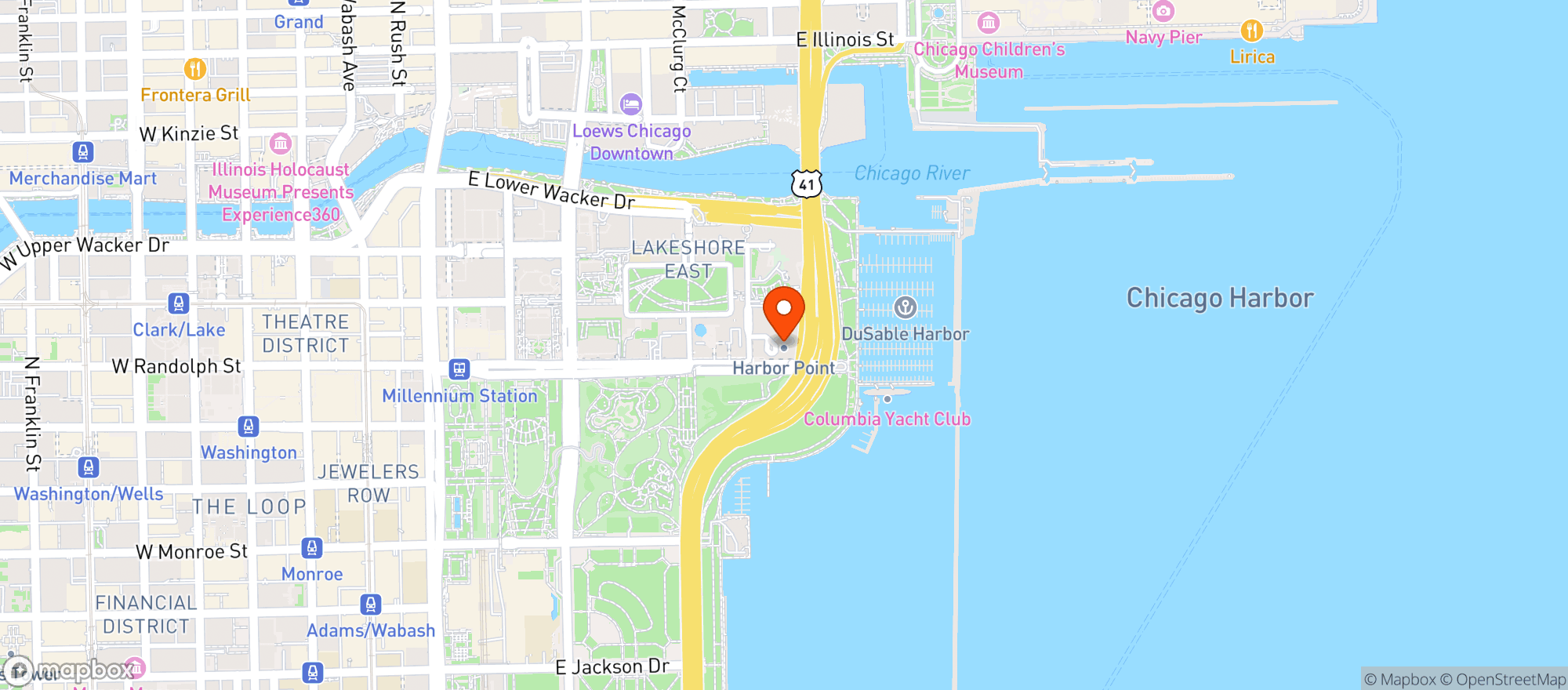 Map showing BOCKWINKEL'S (HARBOR POINT)