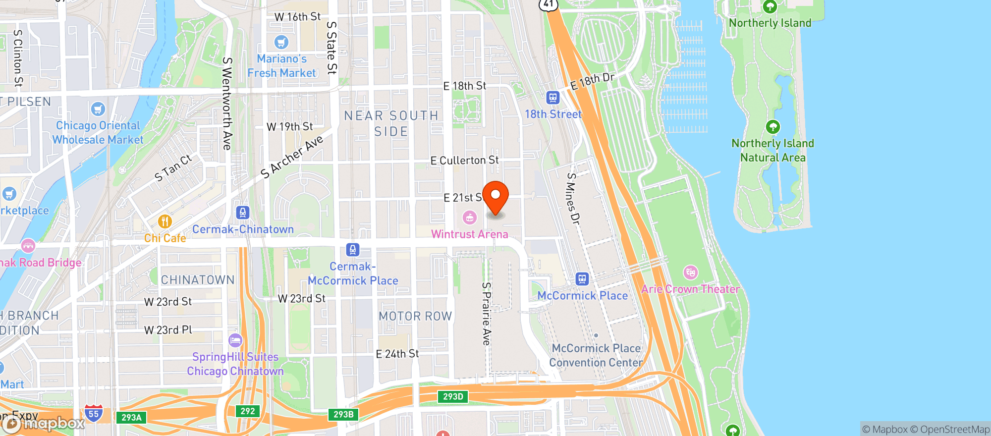 Map showing Marriott Hotels & Resor #Chimq