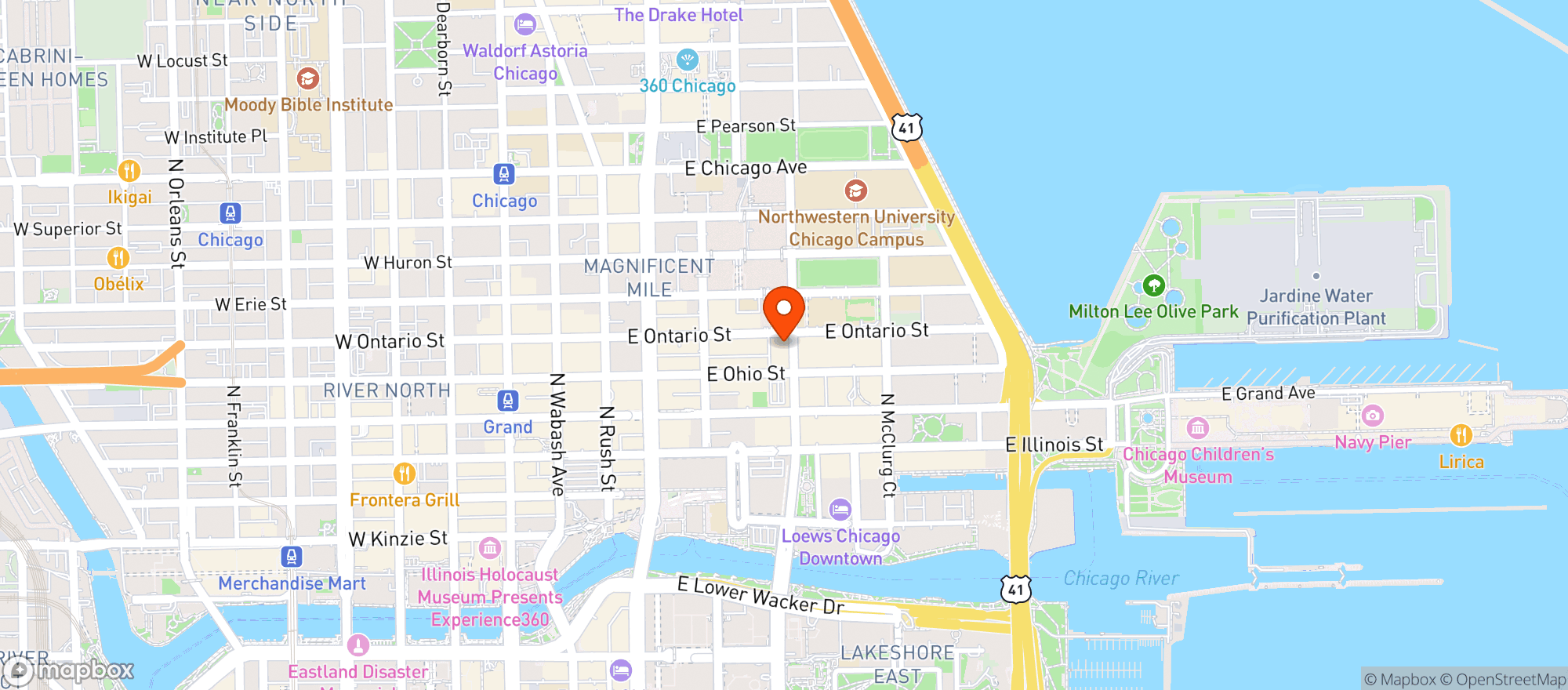 Map showing Timothy O'Tooles