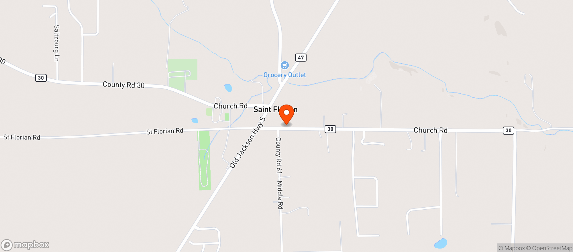 Map showing DOOZY'S FINE WINE SPIRITS & ALE