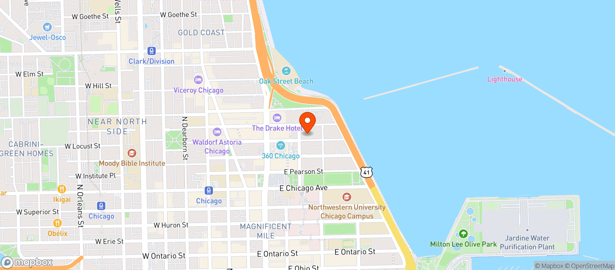 Map showing East Delaware Pantry