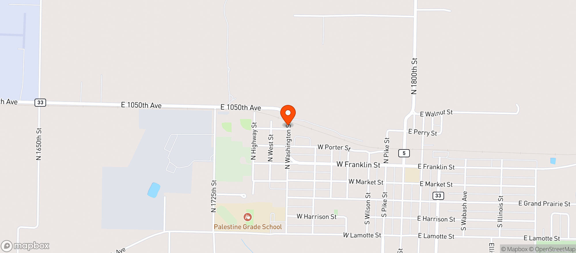 Map showing Pioneer Spirits & Gaming
