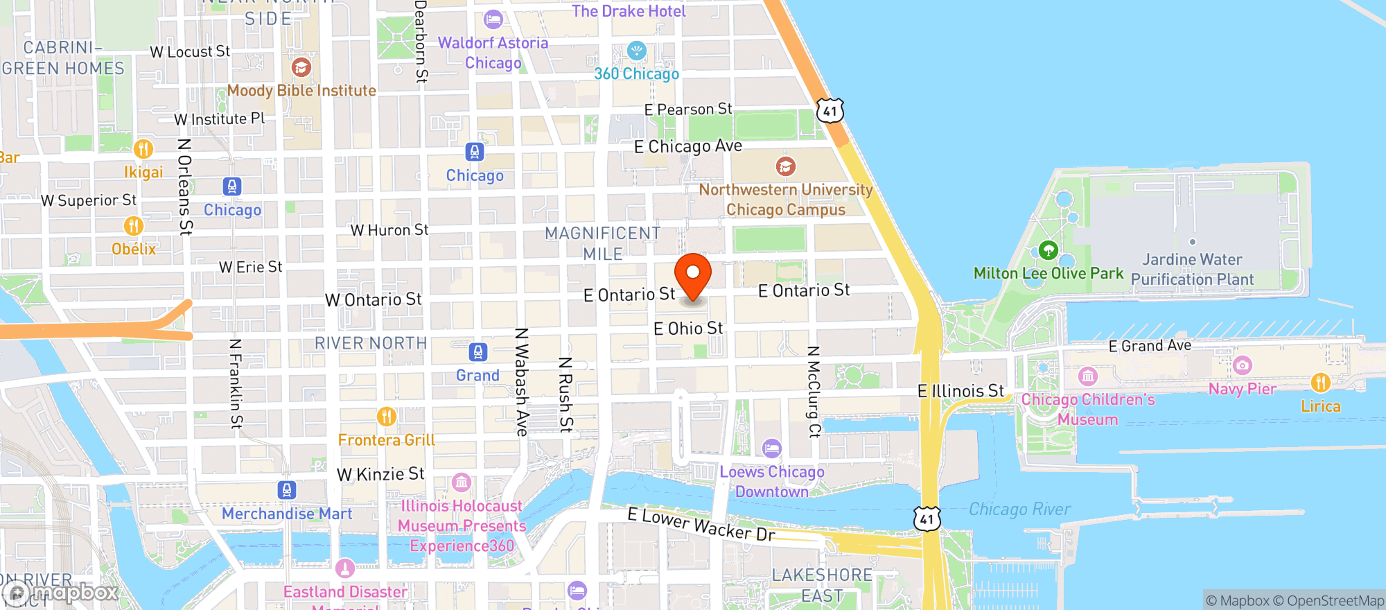 Map showing Ivy Hotel