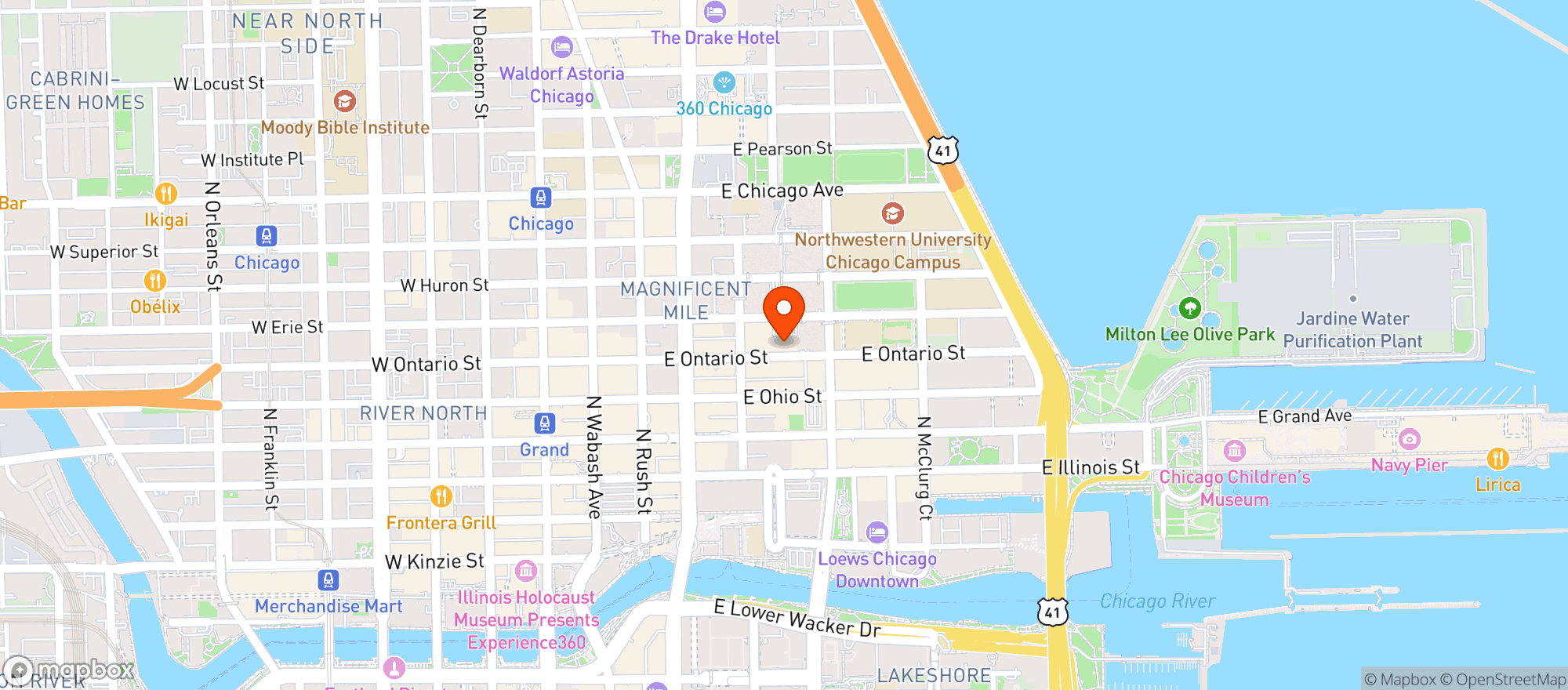 Map showing Hotel Emc2