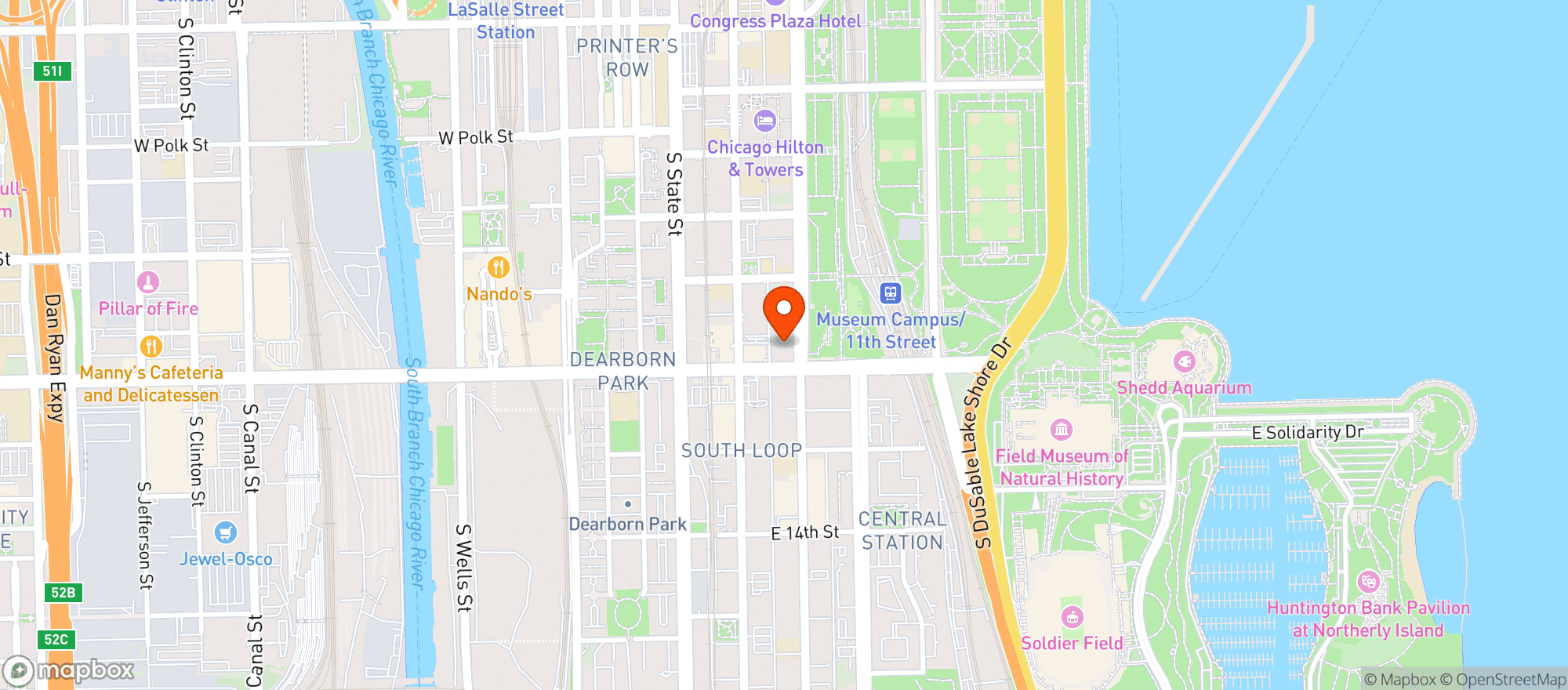 Map showing Burger Bar