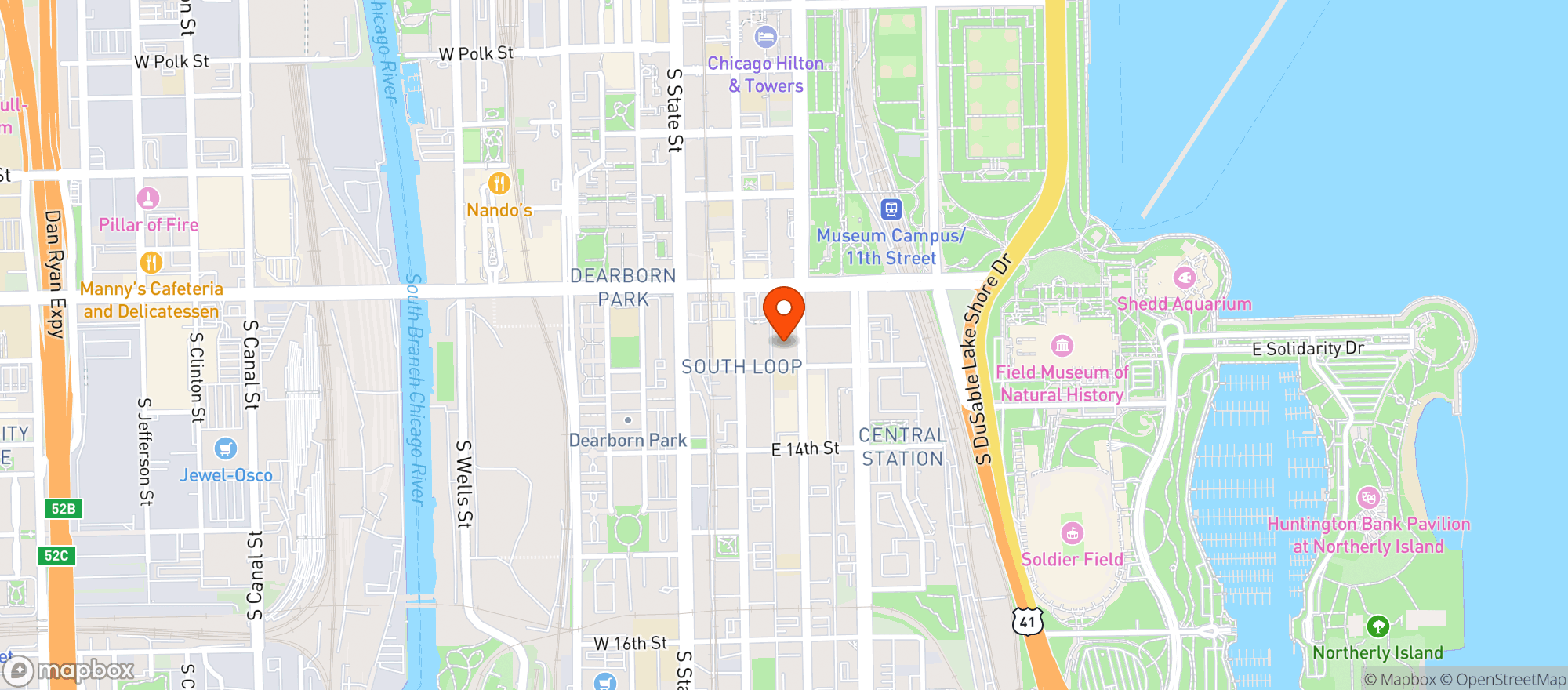Map showing Thc By Chi'tiva - South Loop