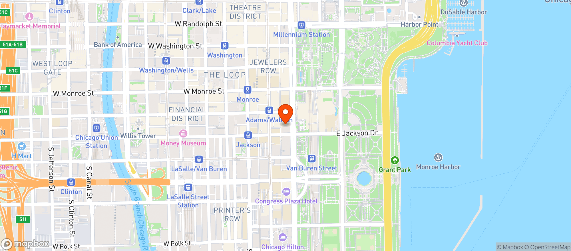 Map showing The Exchange