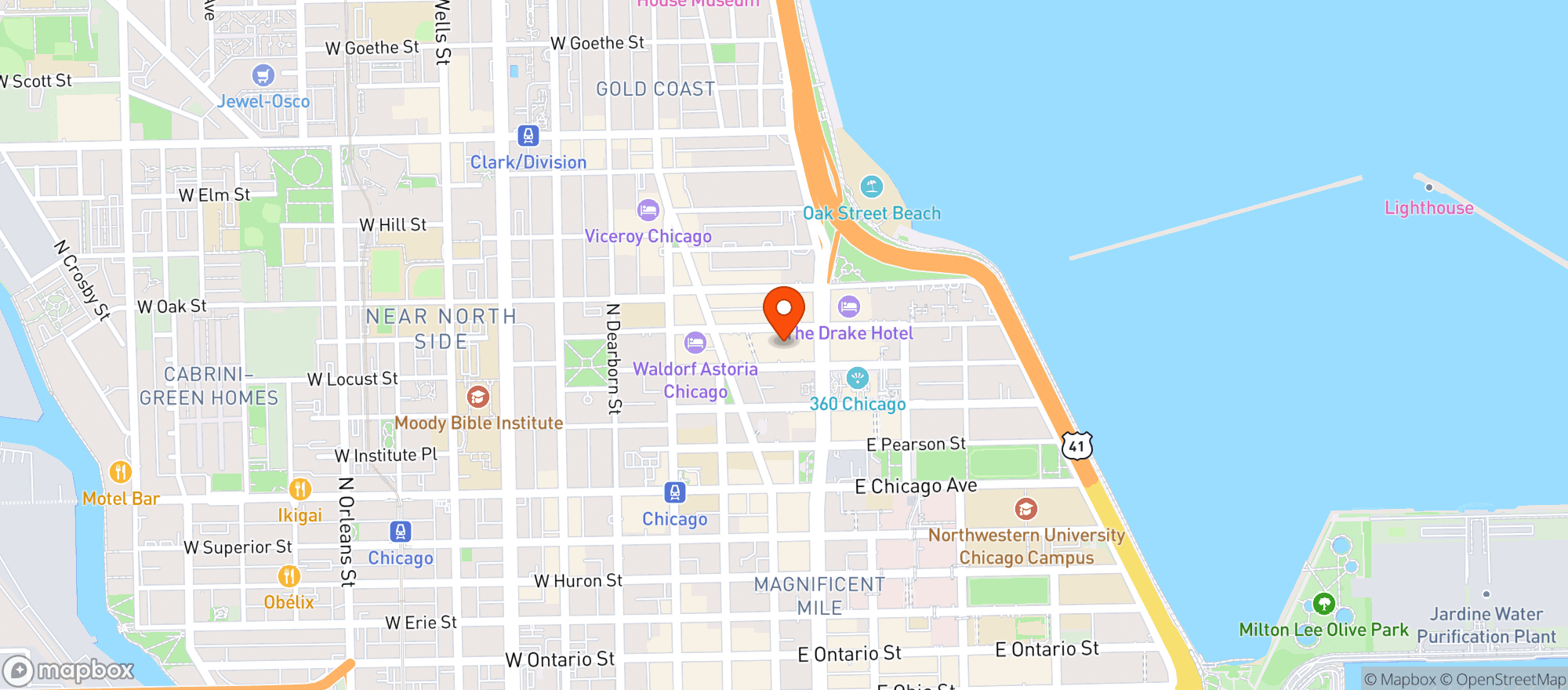 Map showing Aster Hall
