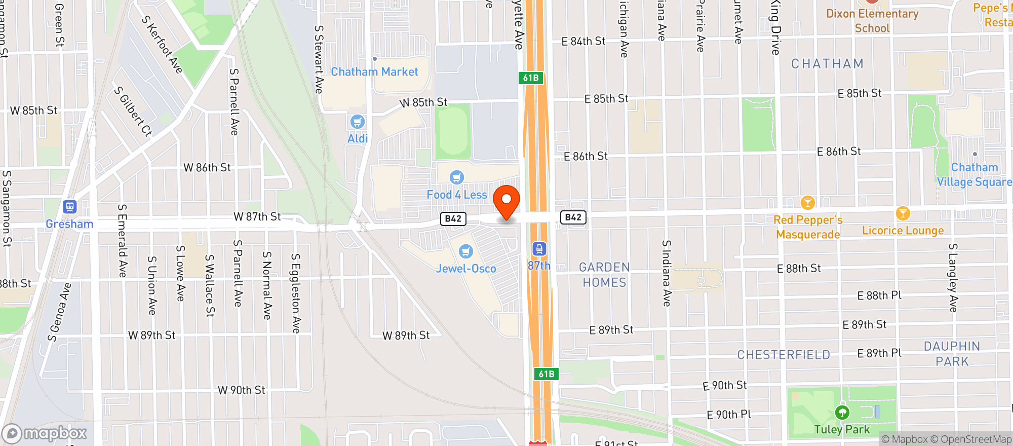 Map showing Gnc