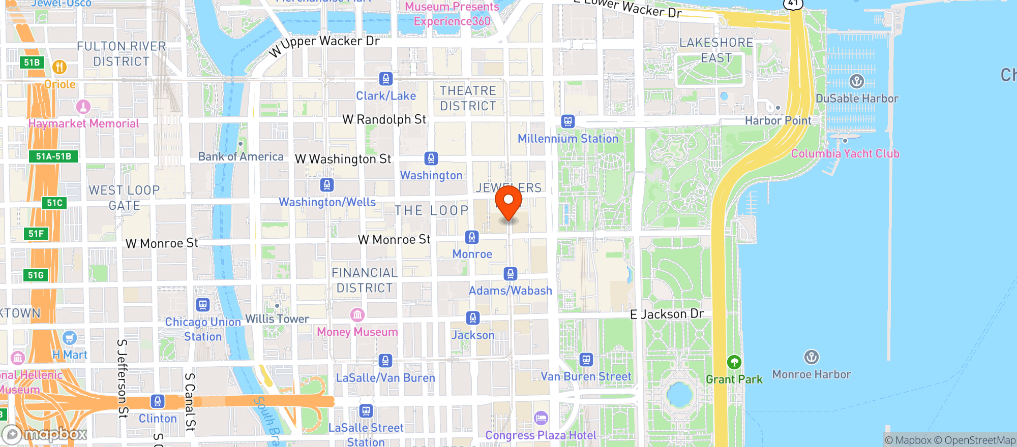 Map showing Momento Taqueria