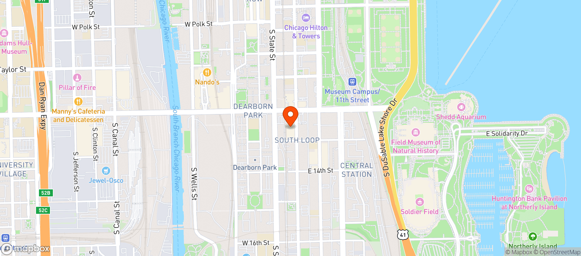 Map showing Jewel Osco