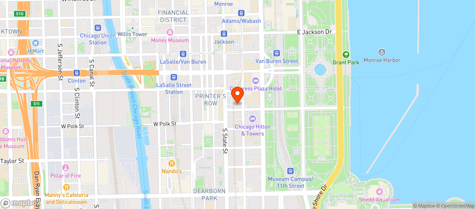 Map showing Warehouse Liquor