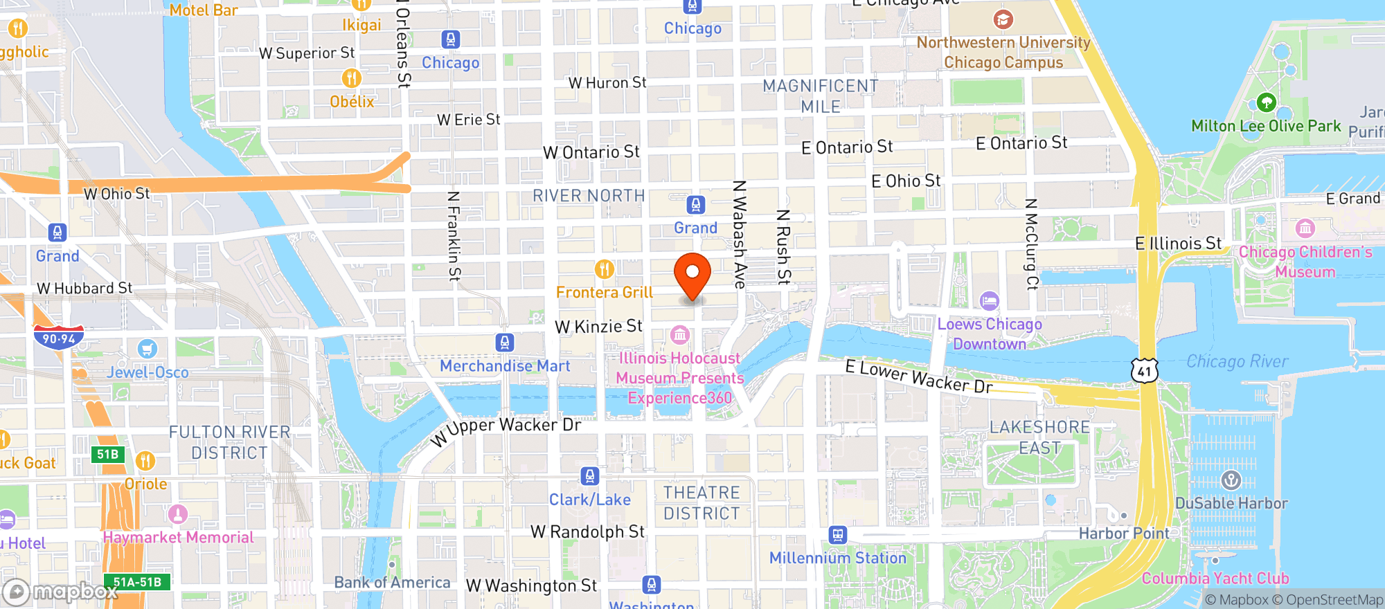 Map showing Rossis