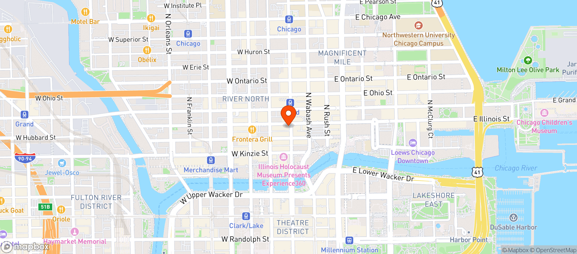 Map showing Snickers