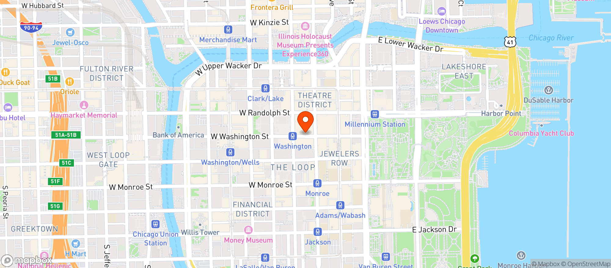 Map showing The Walnut Room