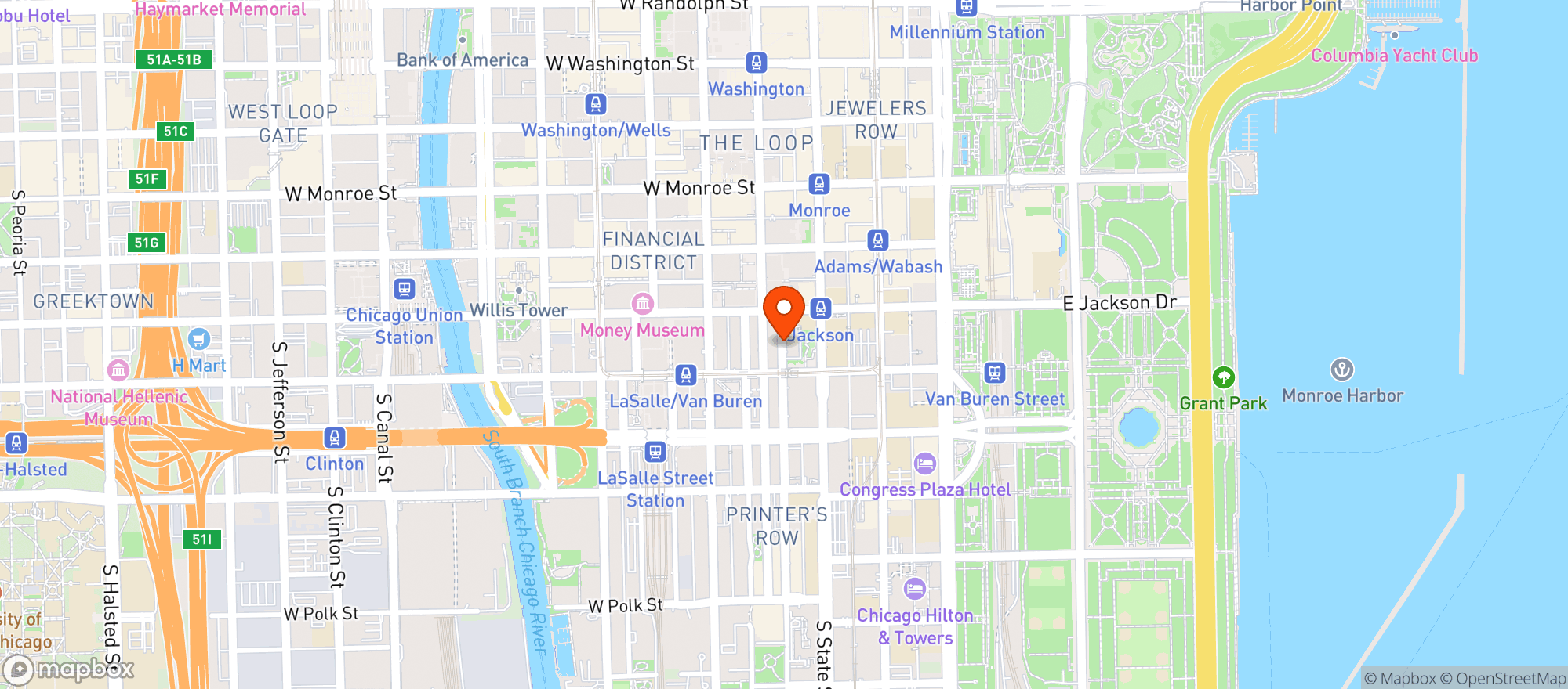 Map showing Panchos Rooftop Cantina