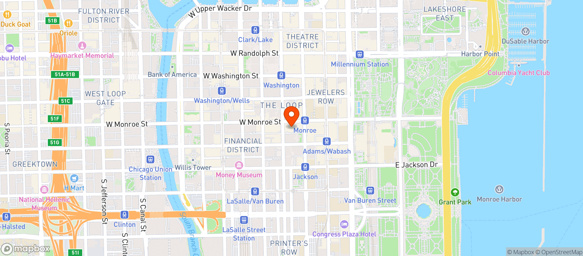 Map showing Grillroom