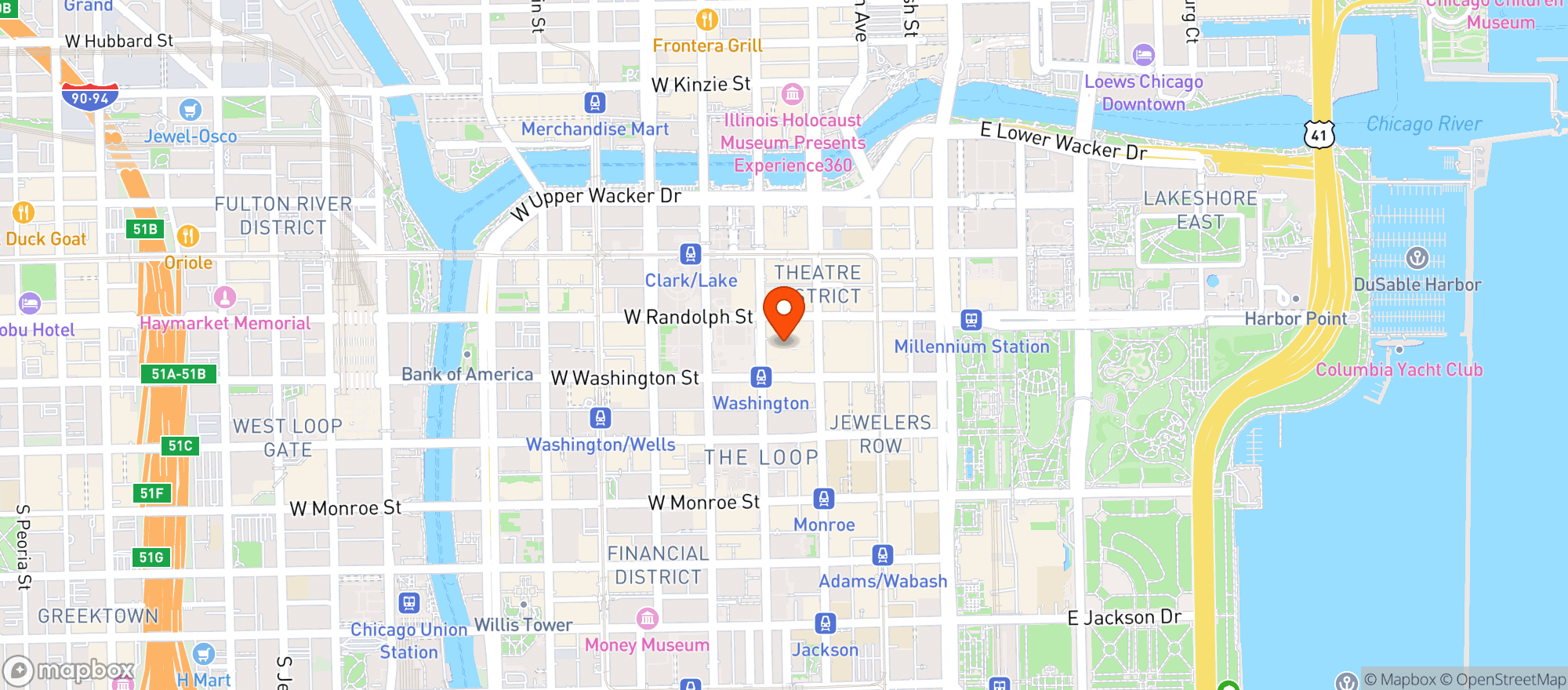 Map showing Dearborn