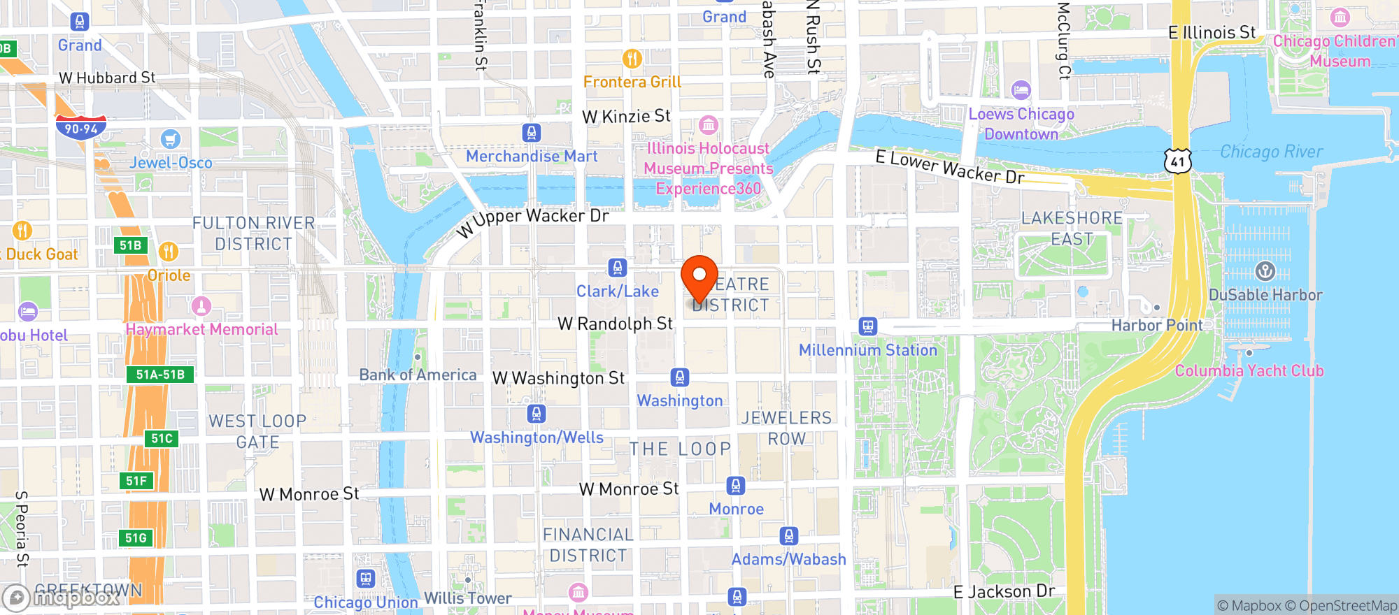 Map showing Cambria Hotels #2960