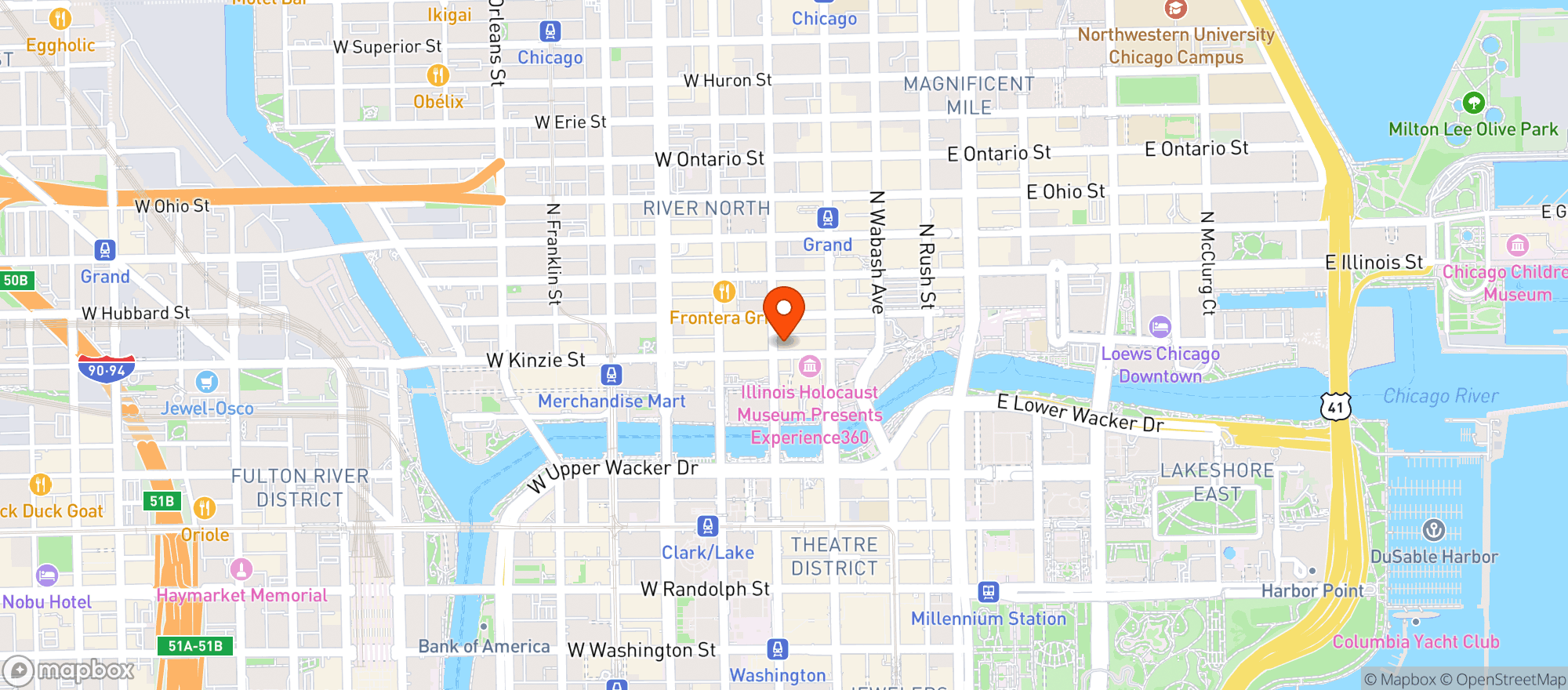 Map showing Parlor Pizza Bar