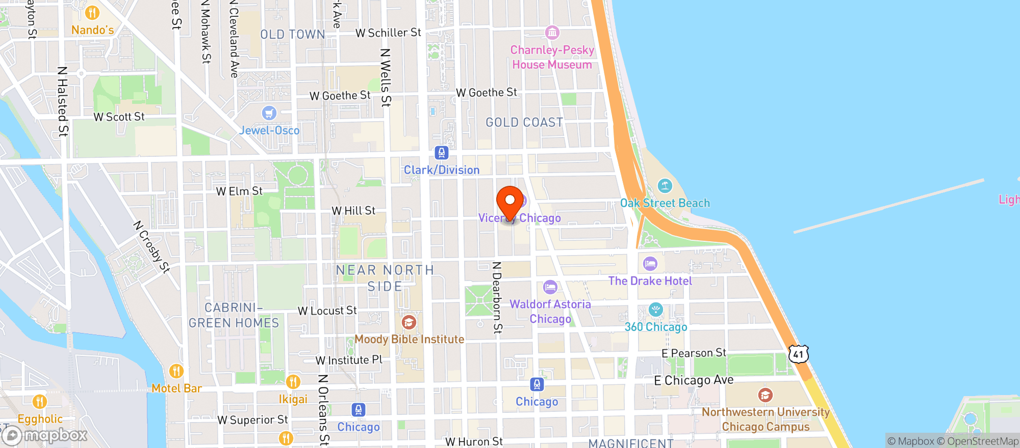Map showing Foxtrot Market / Gold Coast