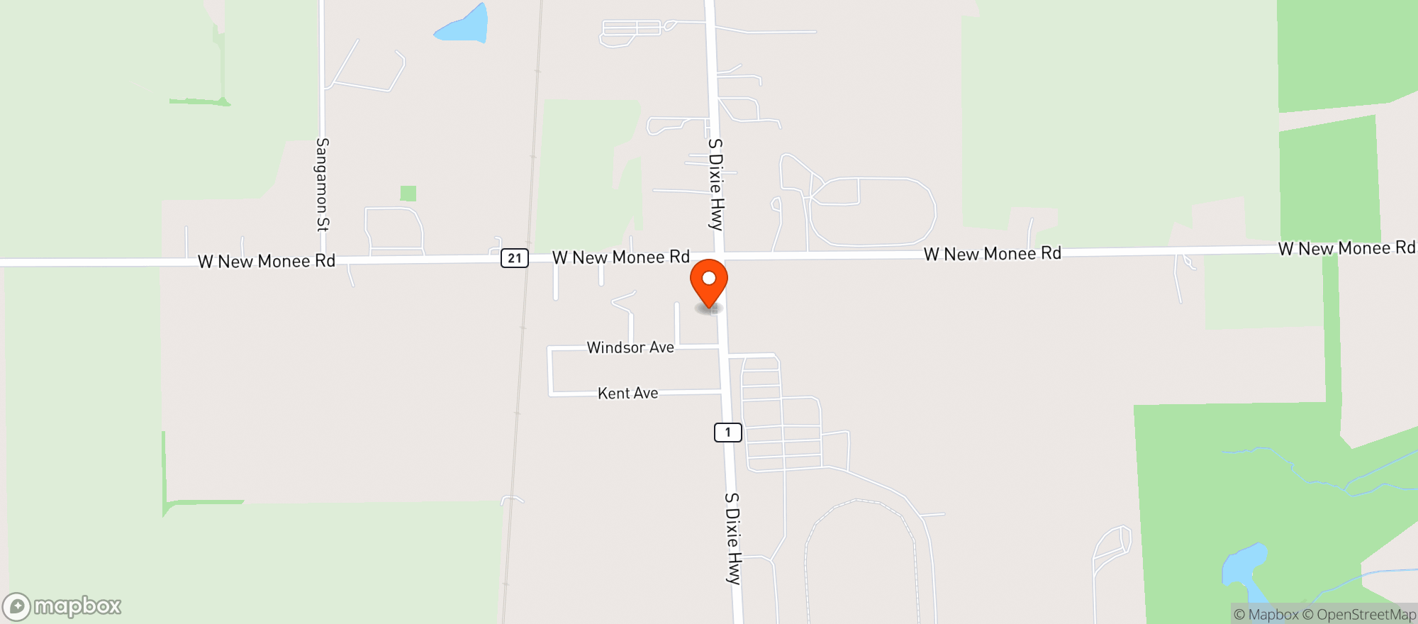 Map showing Country Mart