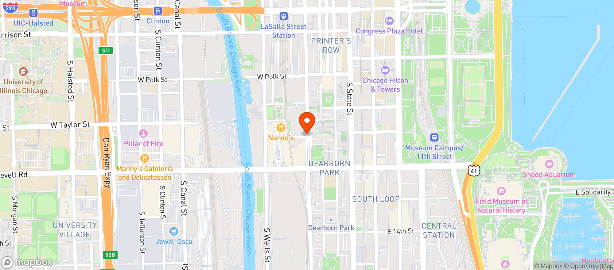 Map showing Target Store