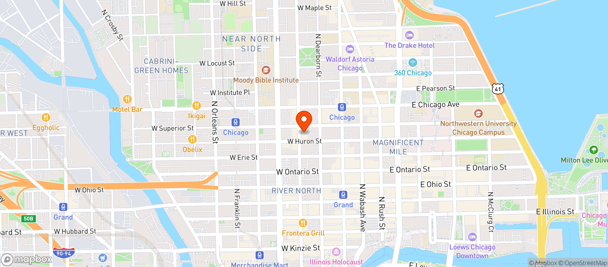 Map showing Copperfields Market