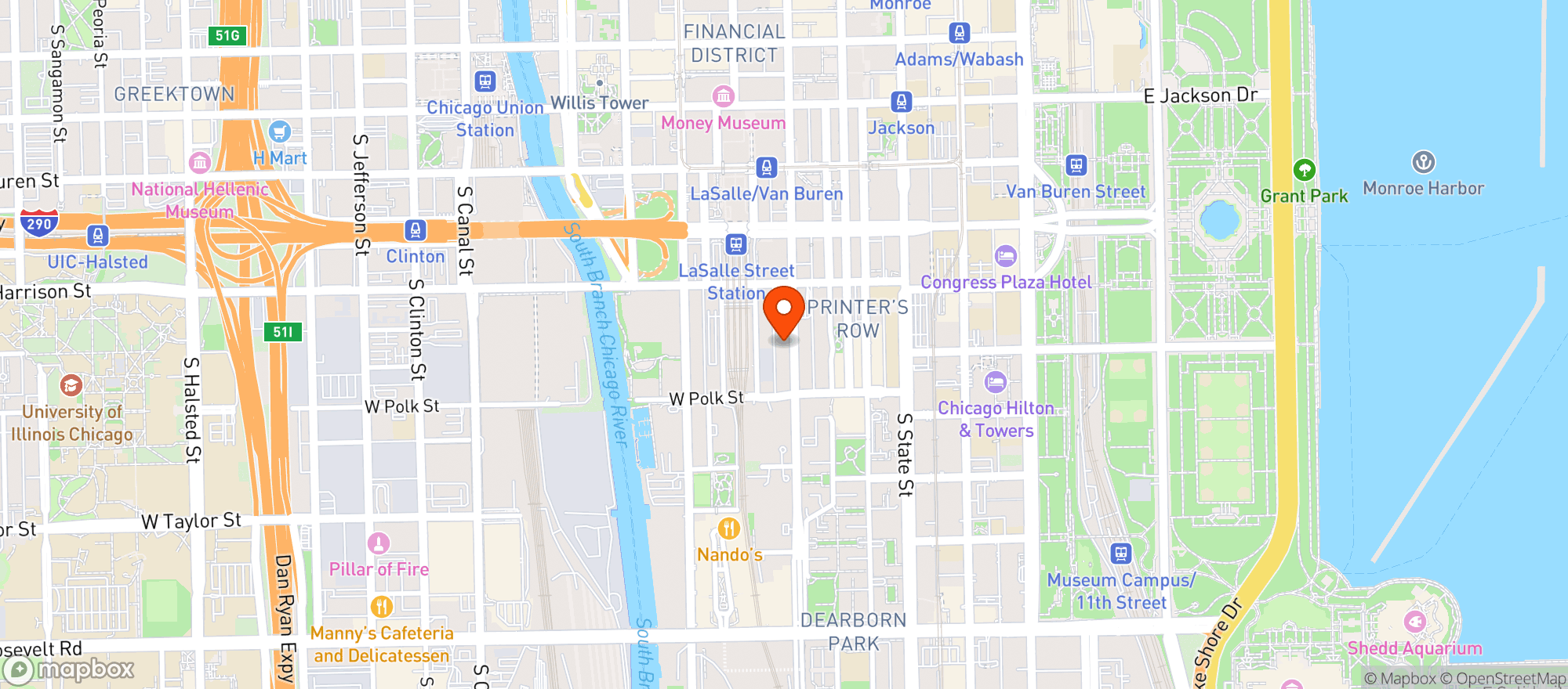 Map showing Paisans Pizzeria And Bar_2