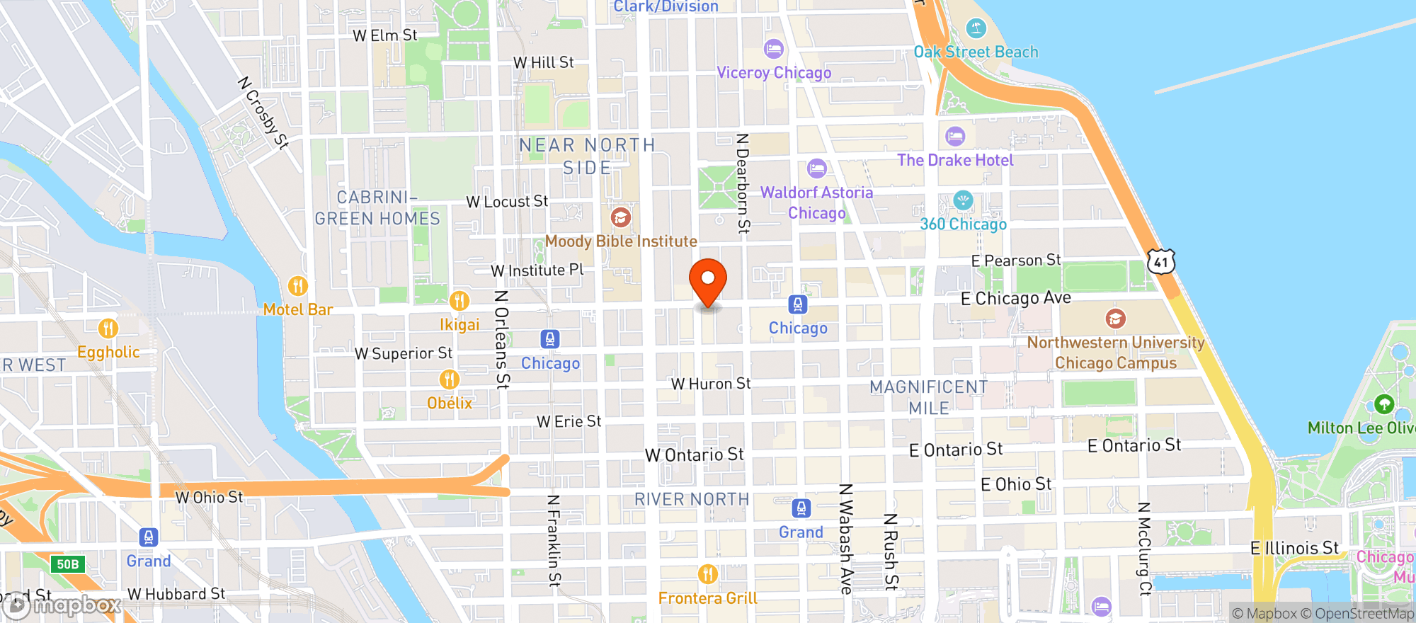 Map showing Gold Coast Market
