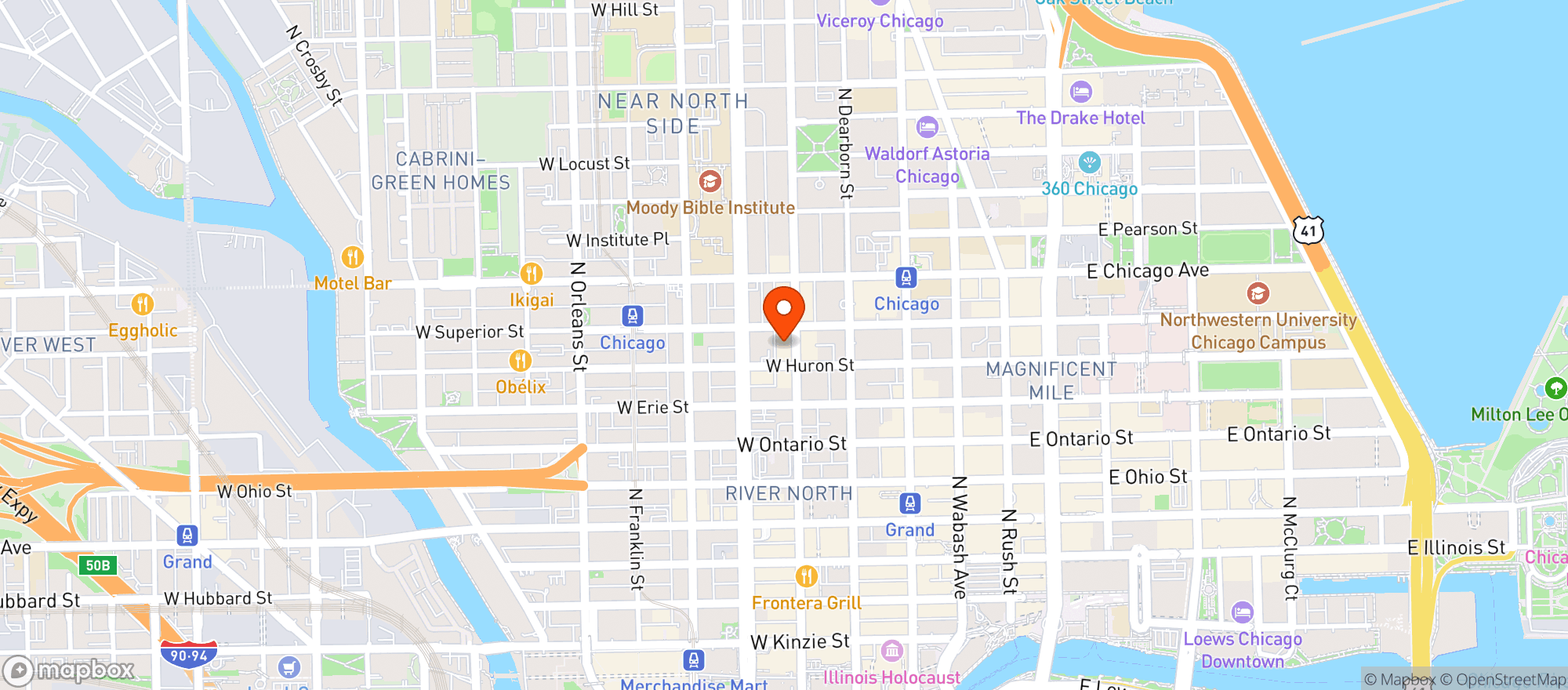 Map showing Storyville