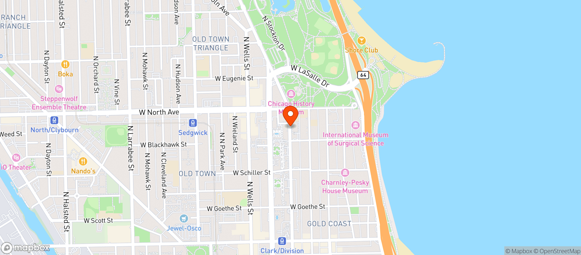 Map showing Potash Bros Market