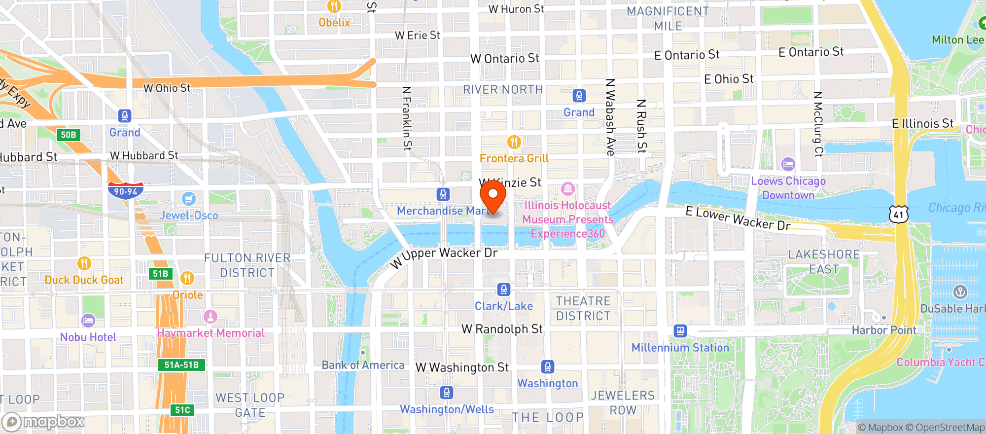 Map showing The Kitchen