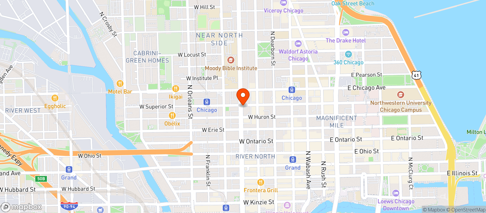 Map showing Centennial Crafted Beer & Eatery