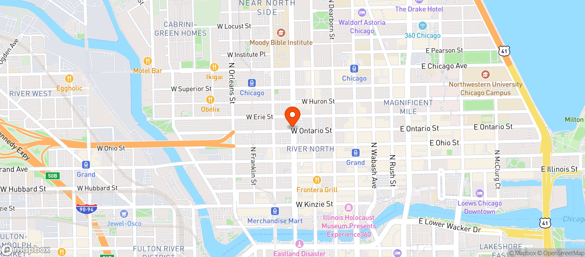 Map showing Target