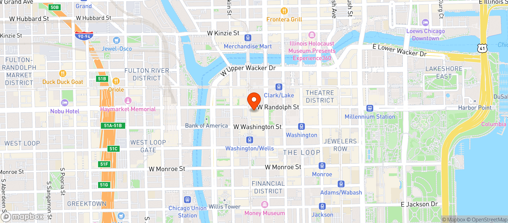 Map showing Bar Allegro