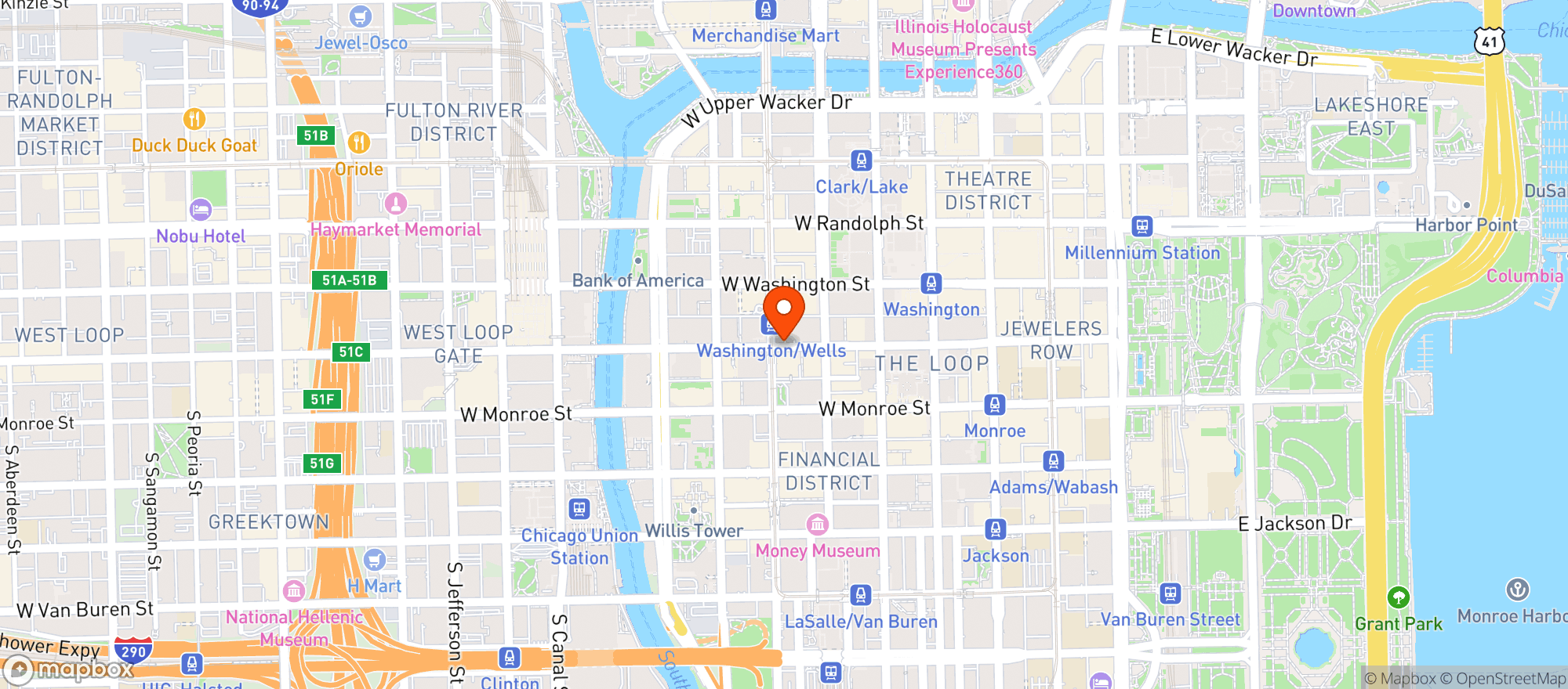 Map showing Circle K