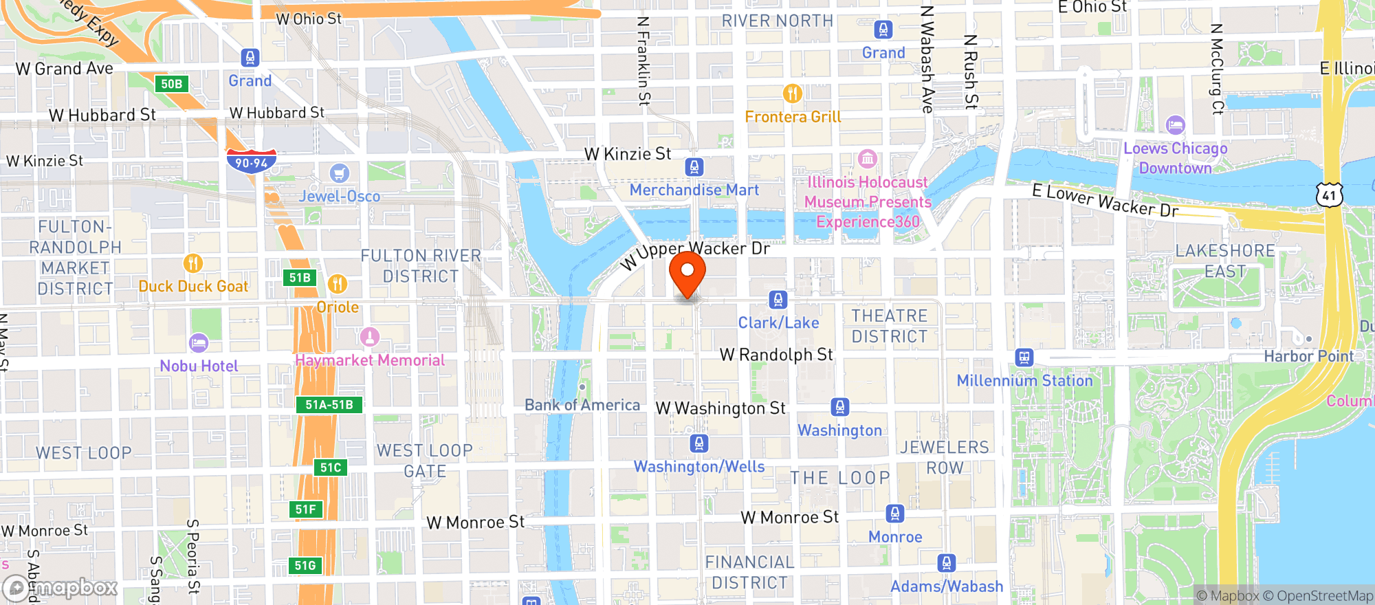 Map showing Monk's Pub