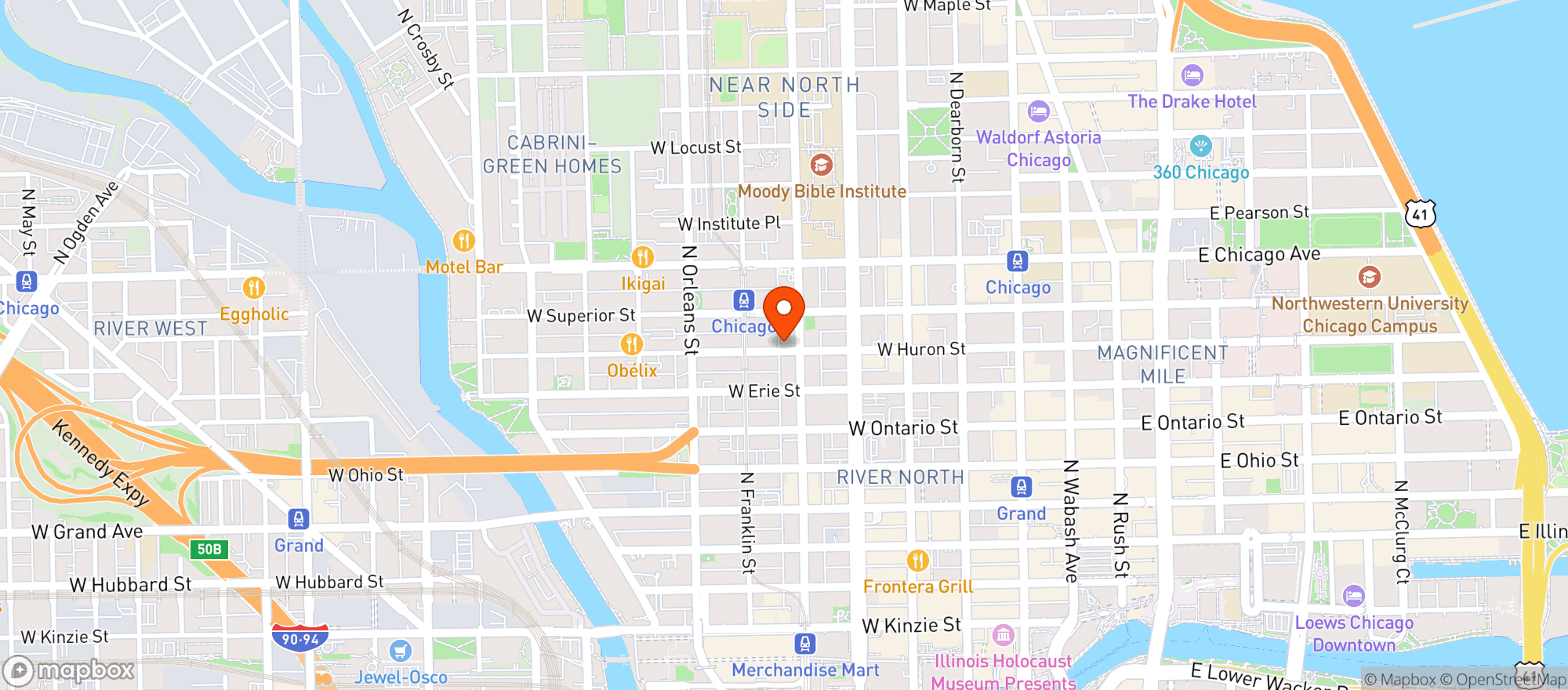 Map showing Avli Taverna- River North